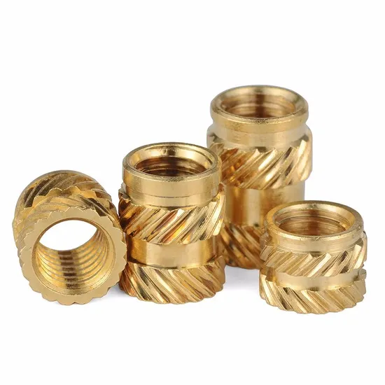 M2 M2.5 M3 M3.5 M4 M5 M6 M8 Tuerca de aluminio Moleteado ciego de latón moldeado